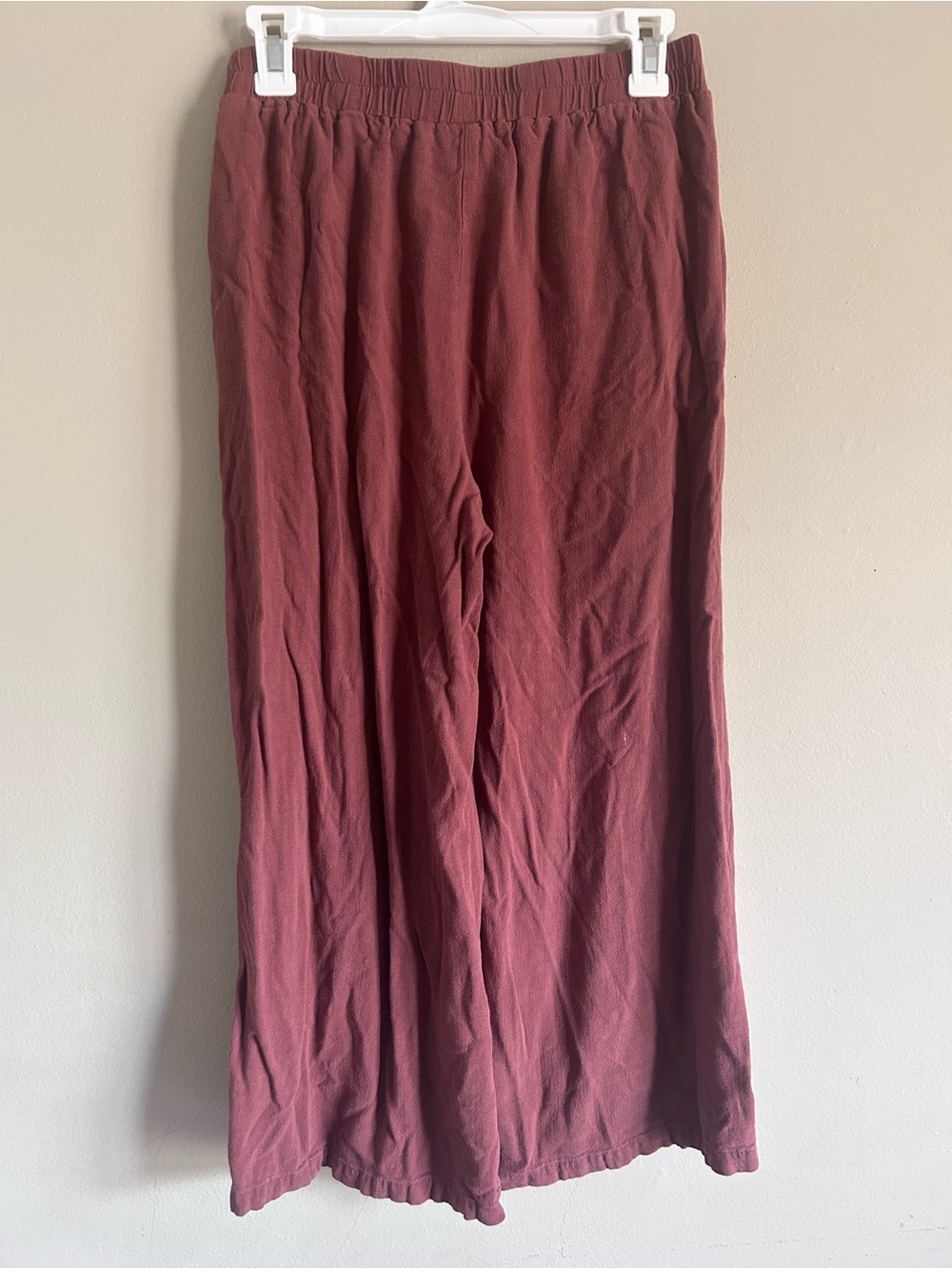 Wide-Leg Cropped Line-blend Pants - Picture 3 of 6